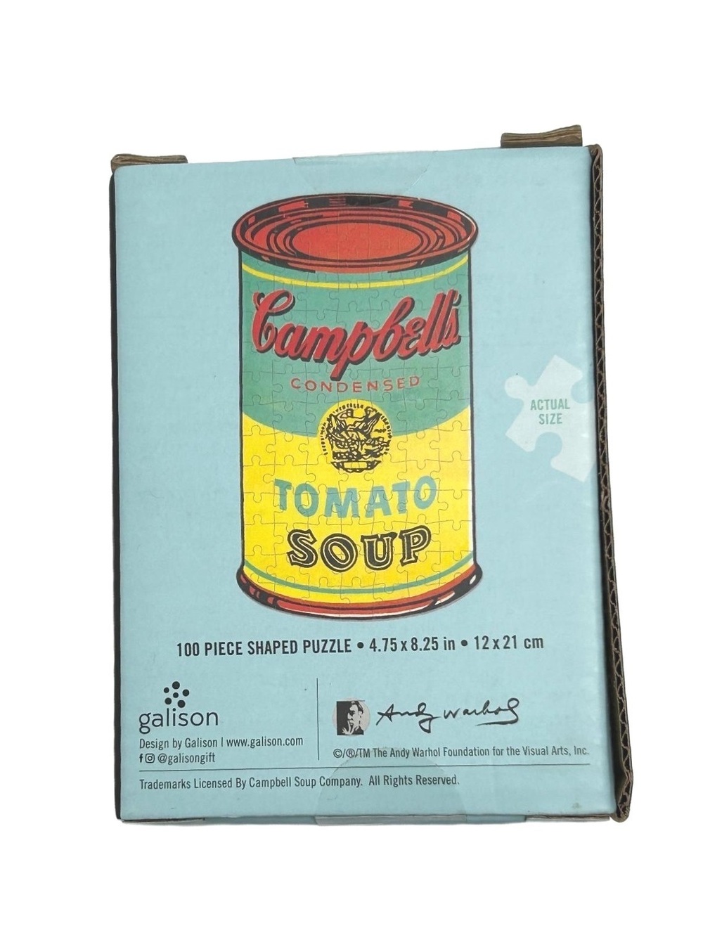 Andy Warhol Tomato Soup Mini Shaped Puzzle